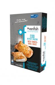 STARTERS - Ovenfish - Cod in puff pastry with Tomato Basil sauce